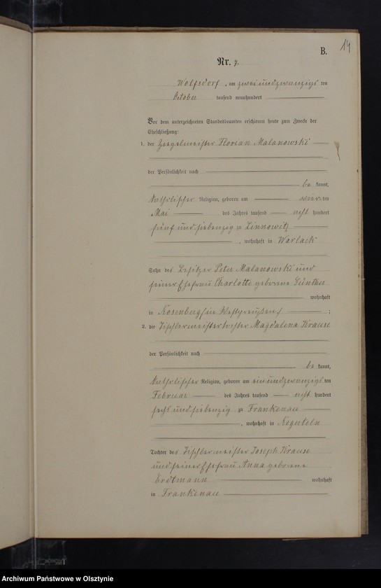 image.from.unit.number "Heiraths-Neben-Register Nr 1 - 10"