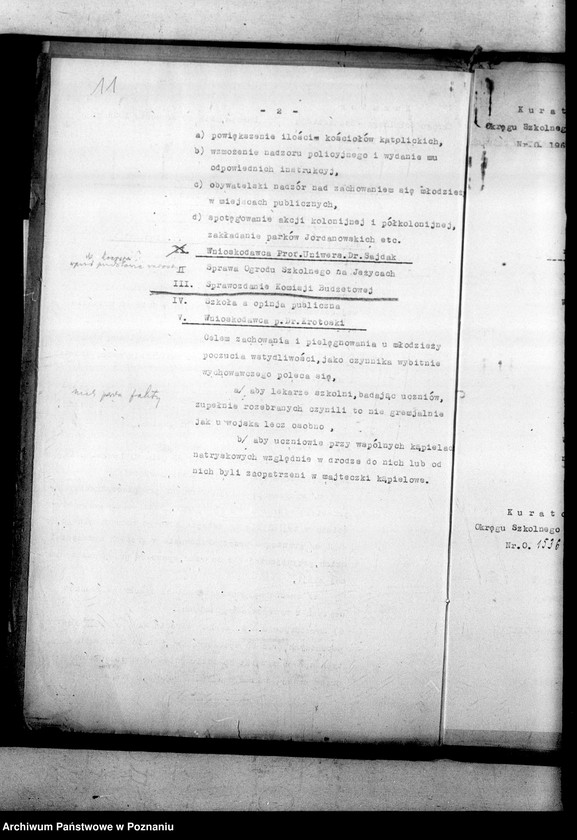 Obraz 15 z jednostki "[Protokoły z posiedzenia Rady Szkolnej Okręgowej Poznańskiej]"