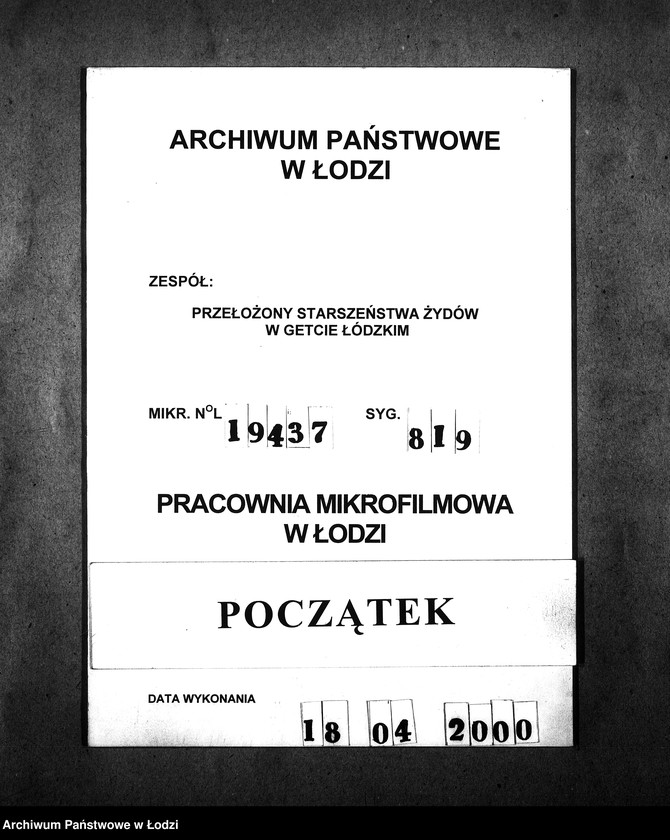 Obraz 1 z jednostki ""Gelbe Anträge""