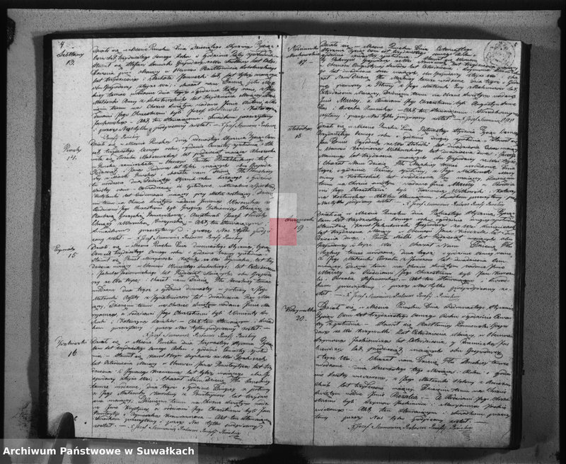 image.from.unit.number "Duplikat urodzonych, umarłych, zaślubionych w parafii puńskiey na rok 1838"