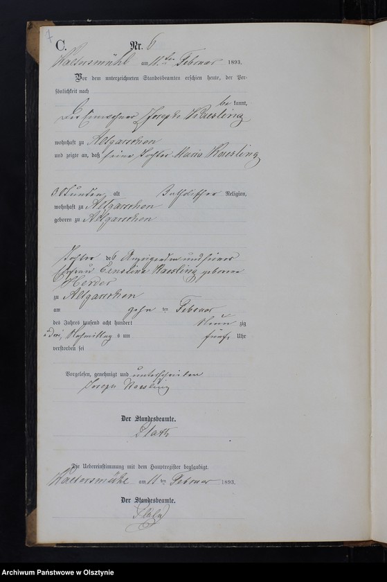 image.from.unit.number "Sterbe-Neben-Register Nr 1 - 28"