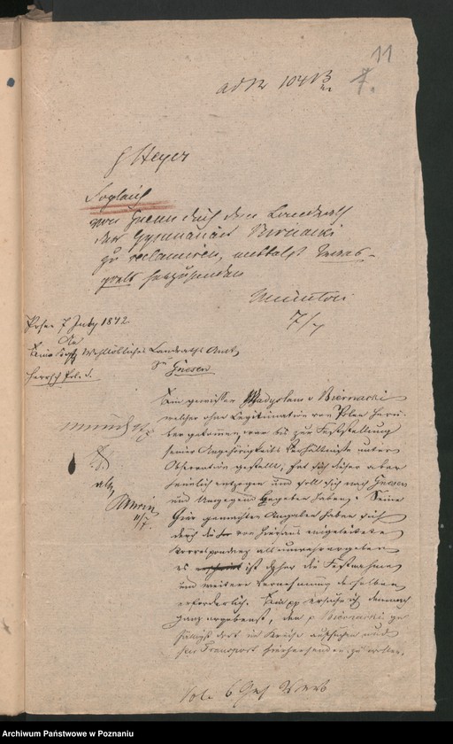 Obraz 14 z jednostki "A. betr. den Gymnasiasten Wladislaus von Biernacki"