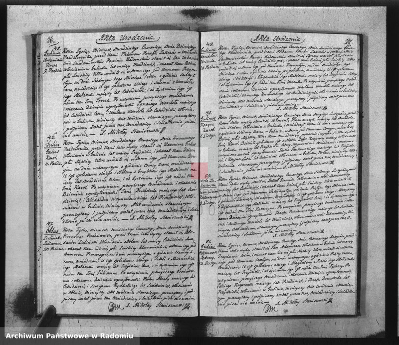 image.from.unit.number "Akta Stanu Cywilnego Parafii Zakrzów Urodzeń, Małżeństw, Zejścia na Rok 1824"