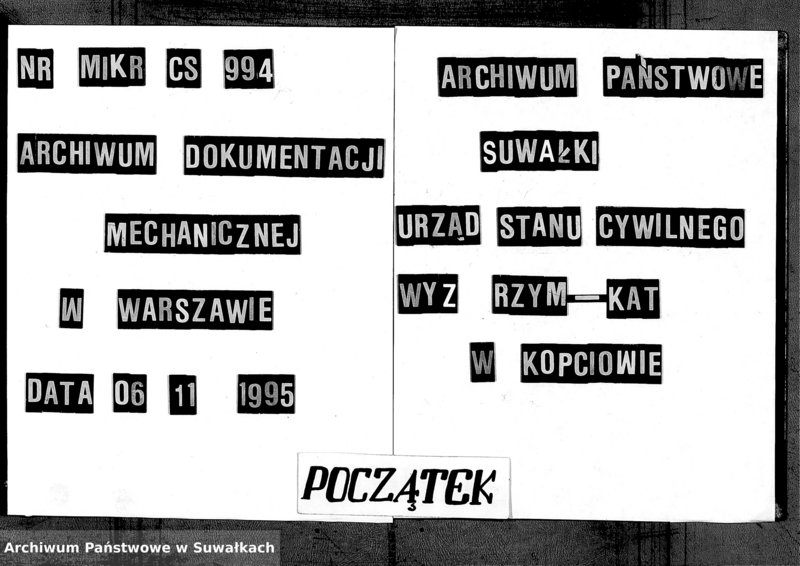 Obraz 1 z jednostki "Duplikat Rodivšichsja Brakosočetavšichsja i Umieršich Kopciovskago Rimsko-Katoličeskago Prichoda na 1887 god"