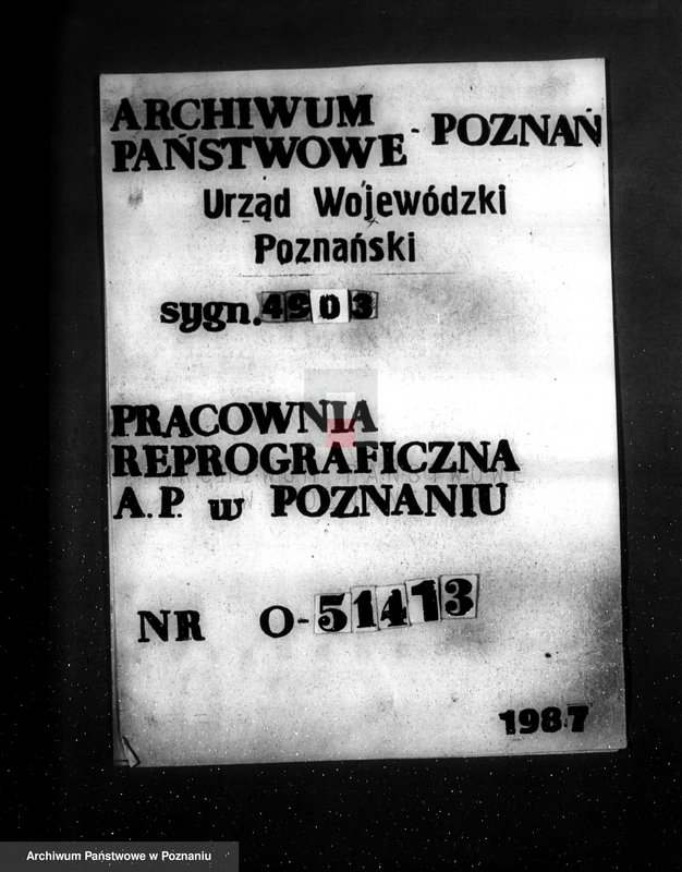Obraz 1 z jednostki "Zatwierdzenie zakładu przemysłowego /zakłady graficzne/ M. Putiatyckiego w Poznaniu"