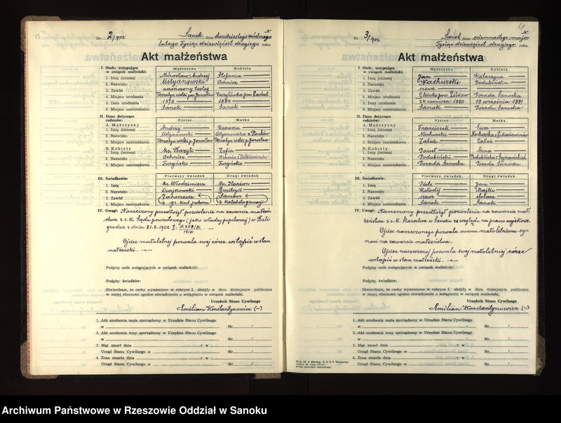 image.from.unit.number "Księga małżeństw"