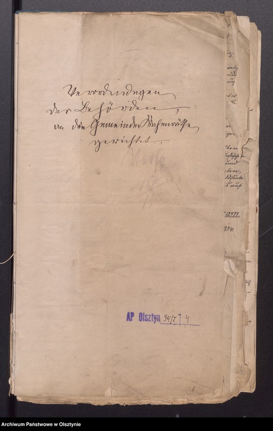 image.from.unit.number "Verhandlungen der Behörden an die Gemeinde Kirchenräthe gerichtet Vol. I"