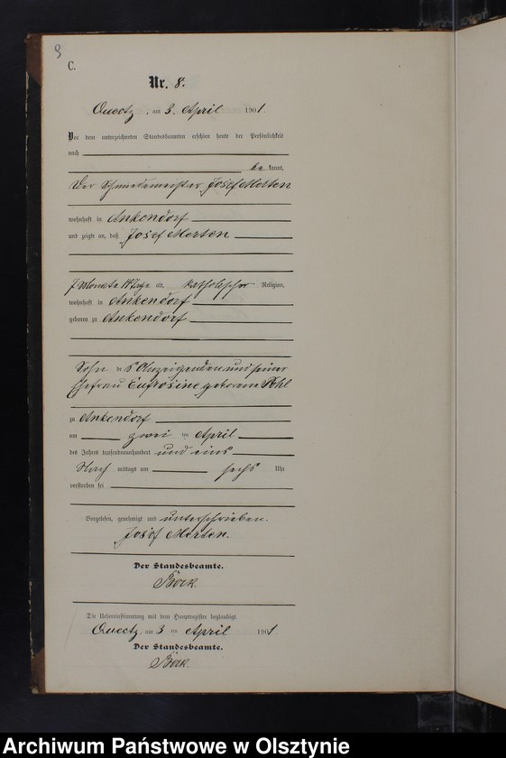 image.from.unit.number "Sterbe-Neben-Register Nr 1 - 17"