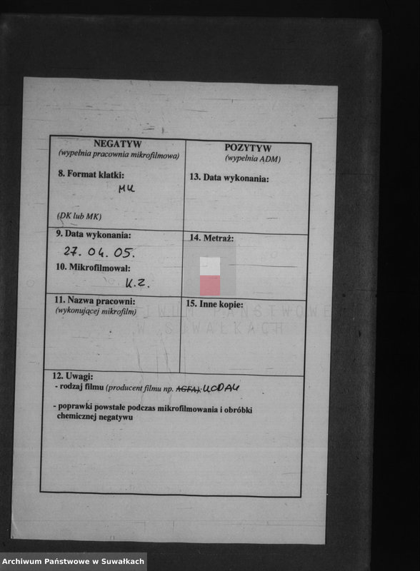 image.from.unit.number "Nastojaščaja Kniga poimienovannaja "Duplikatom" naznačena dlja zapisyvania Aktov graždanskago sostojanija o Roždenii, Brakosočetanii i Smerti Pržerasl