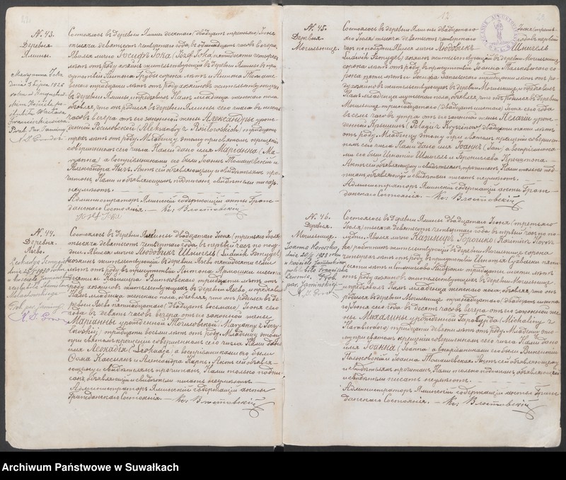 Obraz 15 z jednostki "Księga akt urodzeń z lat 1904-1912 parafii rzymskokatolickiej w Jaminach"