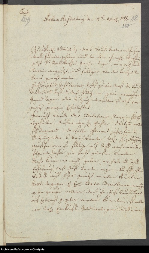 image.from.unit.number "Wegen der auf Erbpacht auszuthuenden Sechs Bruchbeete bey den Rastenburgschen Amts Hospital"