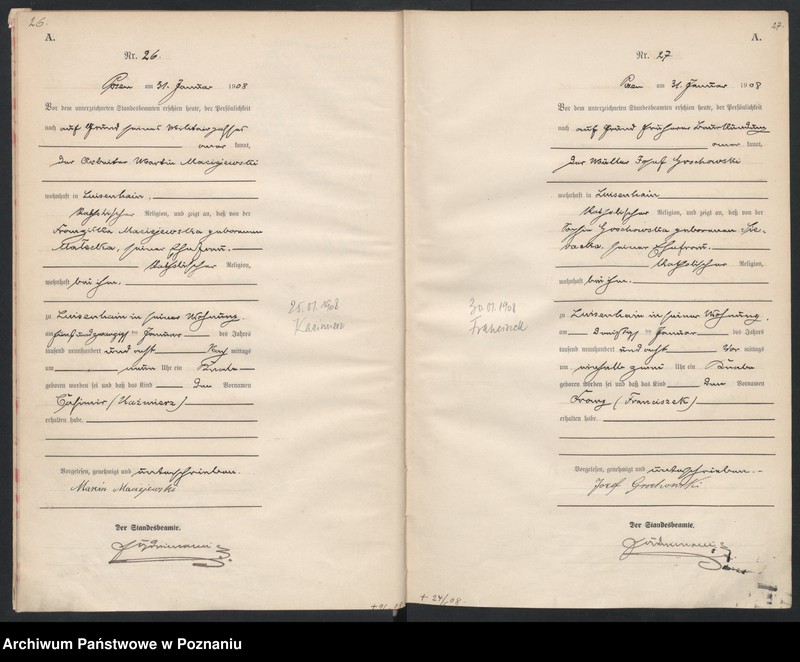 Obraz 16 z jednostki "Księga miejscowa urodzeń"