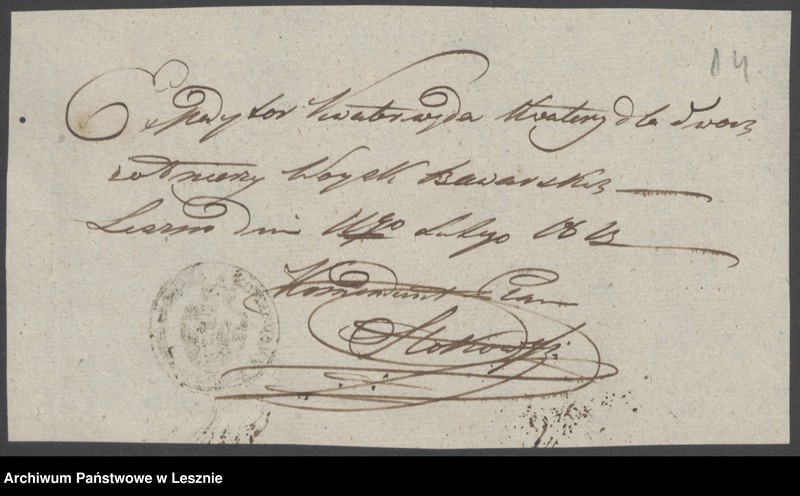 Obraz 17 z jednostki "[Quartierungszettel]"