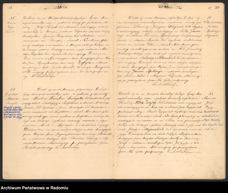 image.from.unit.number "[Duplikat akt urodzonych, zaślubionych i zmarłych parafii Krępa za 1916 r.]"