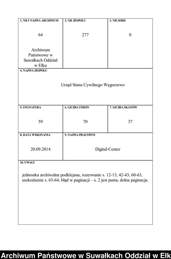 image.from.unit.number "Heiraths-Neben-Register des Preussischen Standes-Amtes Angerburg Kreis Angerburg"