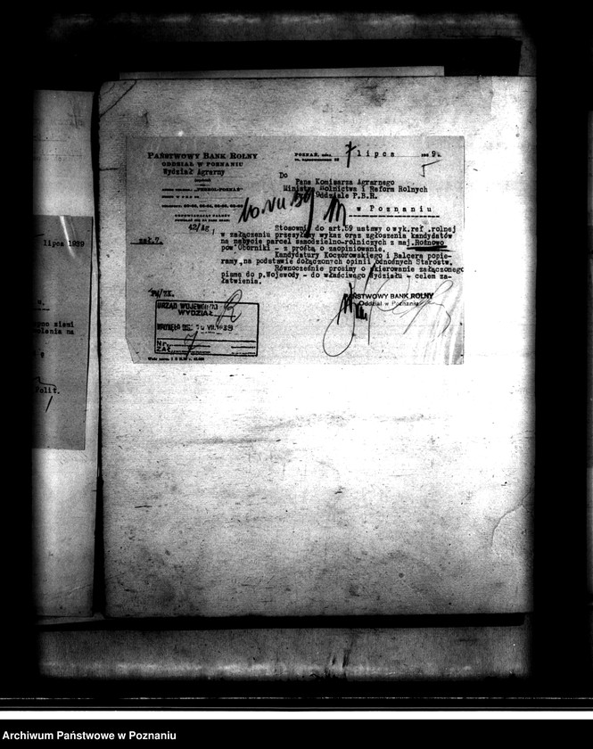 image.from.unit.number "Majątek Rożnowo powiatu obornickiego parcelacja Państwowego Banku Rolnego"