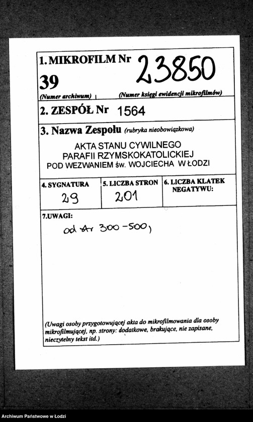 Obraz 2 z jednostki "Akta małżeństw i zgonów"