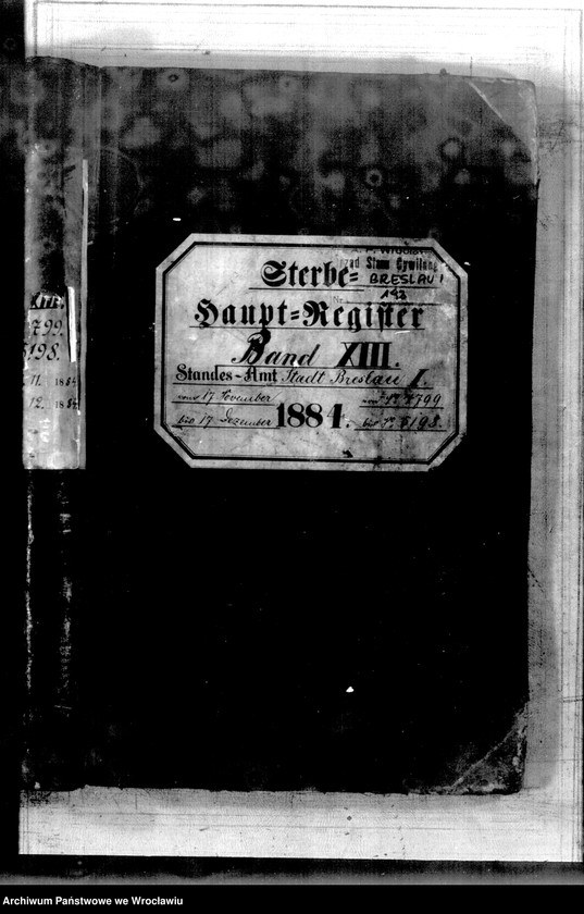 image.from.unit.number "Sterbe-Haupt-Register Breslau I 1884 Band 13"