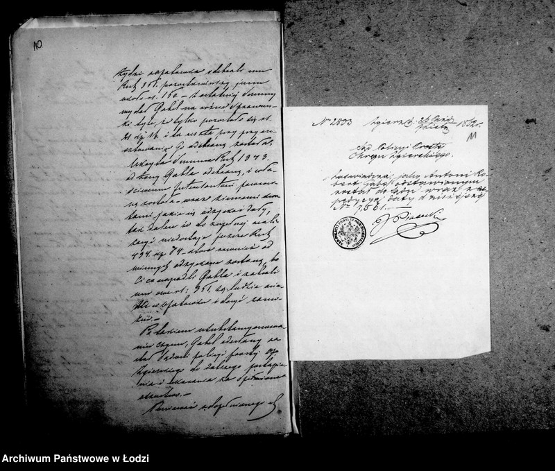 Obraz 11 z jednostki "Akta tyczące się korespondencji pocztowych"