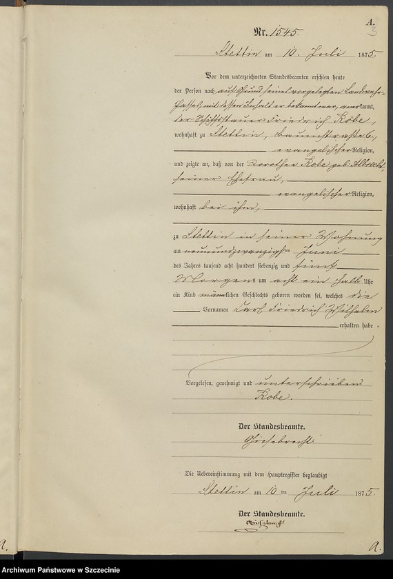 Obraz 12 z jednostki "Geburts-Register (Neben-Register) Band IV"