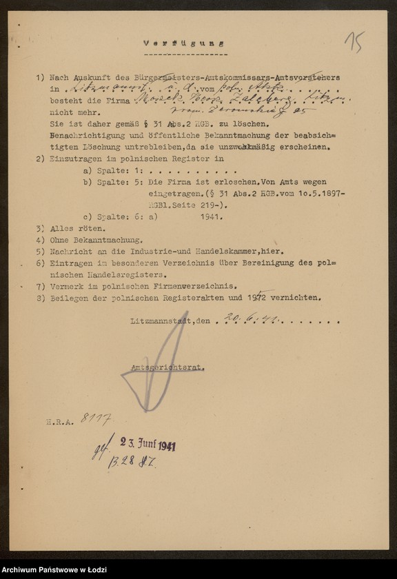 Obraz 17 z jednostki "Moszek Hersz Zaleberg- sprzedaż manufaktury i chustek"