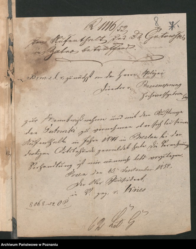 Obraz 14 z jednostki "A. betr. Arthur Rudolf von Gutowski"