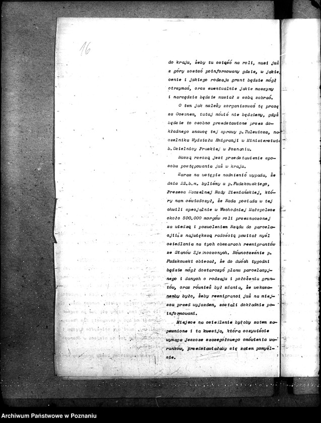 Obraz 20 z jednostki "Sprawy szczegółowo-administracyjne Aprowizacja rolnictwa uruchomienie na Kresach Wschodnich"