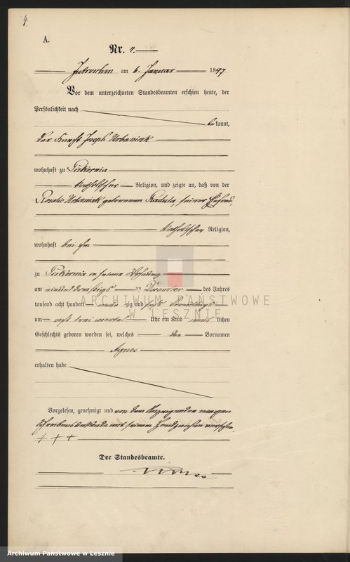 Obraz 7 z jednostki "[Księga urodzeń]"