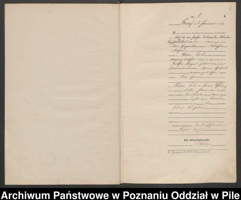 Obraz 4 z jednostki "Księga urodzeń"