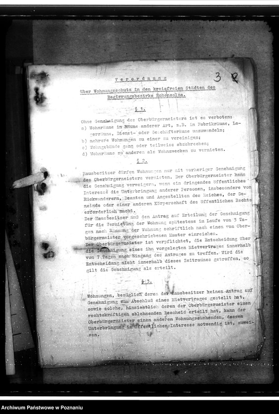 Obraz 7 z jednostki "Wohnungswesen. Wohnungsbeschaffung für beamten. Raumwirtschaftung"