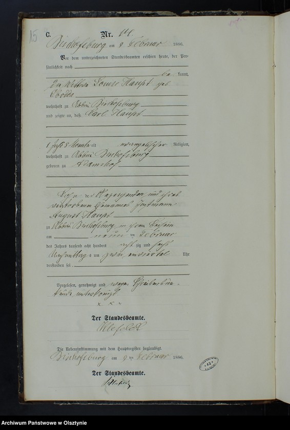 image.from.unit.number "Sterbe-Neben-Register Nr 1 - 114"