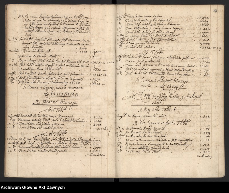 image.from.unit.number "Rejestr różnych dochodów i rozliczeń skarbu koronnego sporządzony przez pisarza A. Baiera."