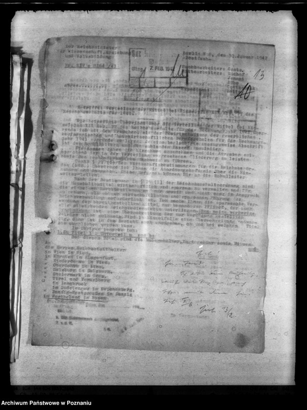 Obraz 17 z jednostki "Haushaltswesen. Mittel für Schülerheime. Reichsbeihilfen an Schüler"