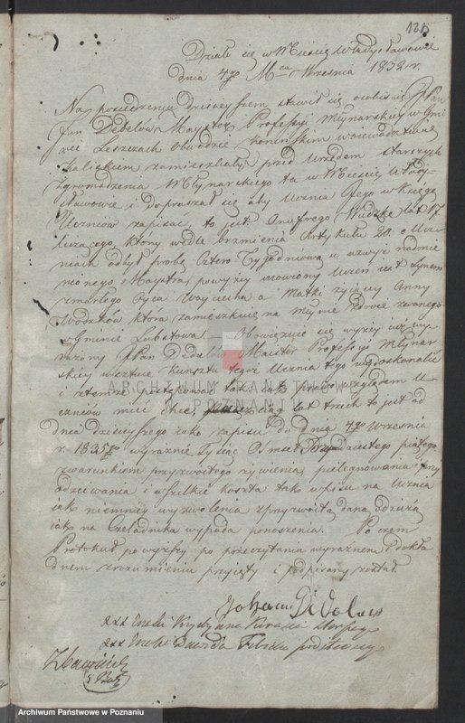 image.from.unit.number "Księga zgromadzenia kunsztu młynarskiego w mieście Władysławowie tycząca się zapisania uczniów ..."