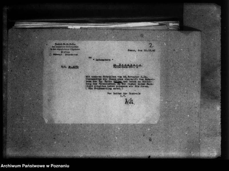 Obraz 6 z jednostki "Korespondencja w sprawie Niemców z różnych powiatów, którzy zginęli w 1939 roku"