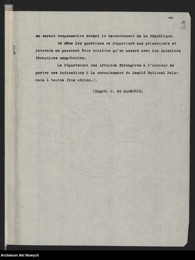 image.from.unit.number "Komitet Narodowy Polski Akta sprawy opieki cywilnej (Urząd Polski Spraw Cywilnych we Francji. Stosunek władz brytyjskich do Polaków. Korespondencja, noty)"