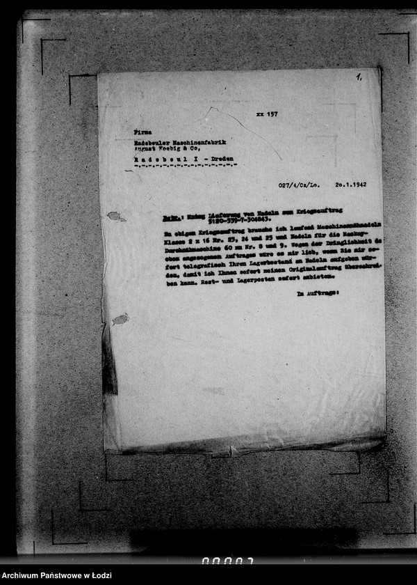 Obraz 5 z jednostki "339 Filztiefel R.[Korespondencja i zamówienia]"