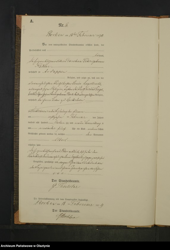 Obraz 9 z jednostki "Geburts-Neben-Register Nr 1 - 39"