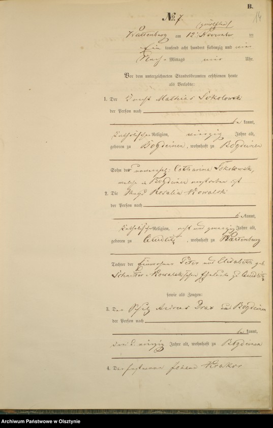 image.from.unit.number "Haupt-Heirats-Register Nr 1 - 13"