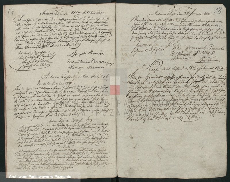 image.from.unit.number "[Protokolarz cechu krawców w Lesznie]. Wpisy uczniów, wyzwolin, rejestry dochodów i rozchodów"