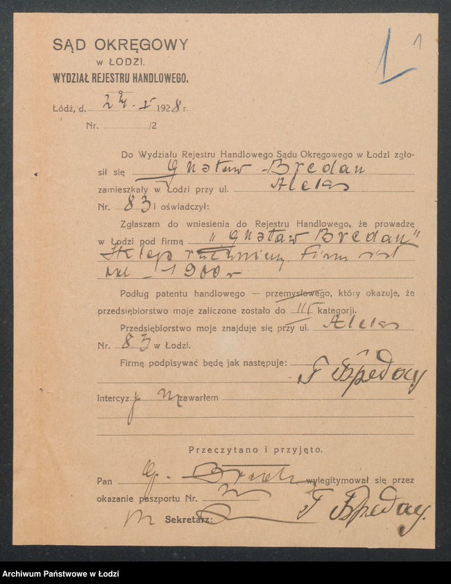 image.from.unit.number "Gustaw Bredan – sklep rzeźniczy"