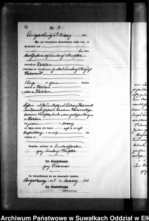 image.from.unit.number "Sterbe-Neben-Register des Preussischen Standes-Amtes Kehlen Kreis Angerburg"