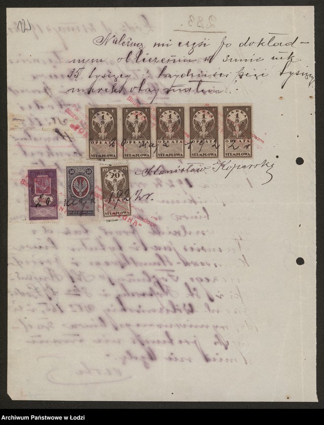 Obraz 14 z jednostki ""Fortuna"- Karol Kujawski, Stanisław Koperski i S-ka- biuro handlowo-komisowe oraz kupno i sprzedaż przetworów przemysłowych i ziemiopłodów"