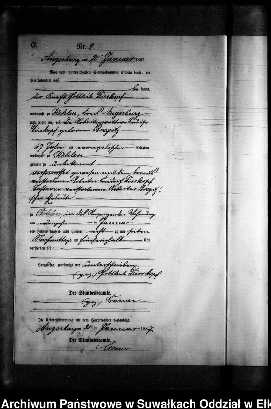 image.from.unit.number "Sterbe-Neben-Register des Preussischen Standes-Amtes Kehlen Kreis Angerburg"