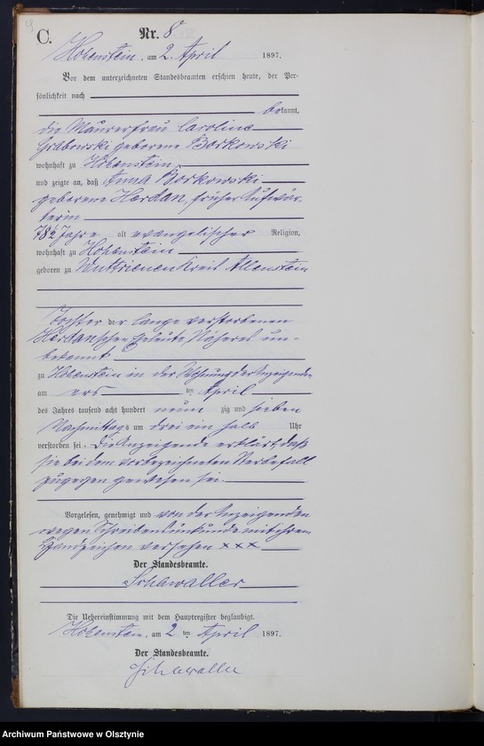 image.from.unit.number "Sterbe-Neben-Register Nr 1 - 58"