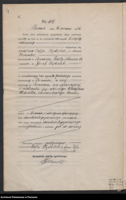 Obraz 6 z jednostki "Księga miejscowa zgonów tom III [Rejestr główny zgonów]"