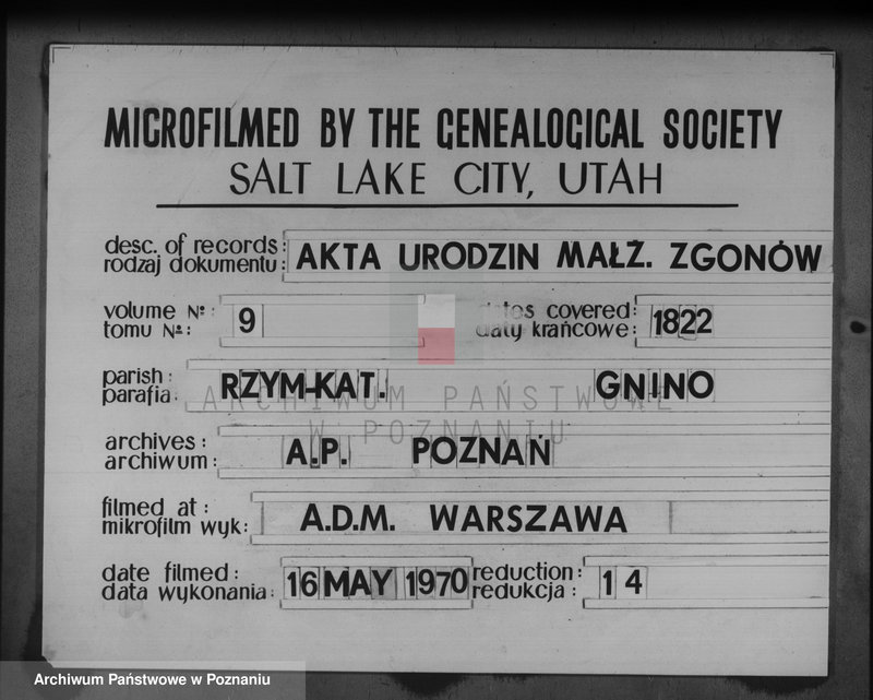 Obraz 1 z jednostki "Księga urodzonych, zaślubionych i zmarłych"