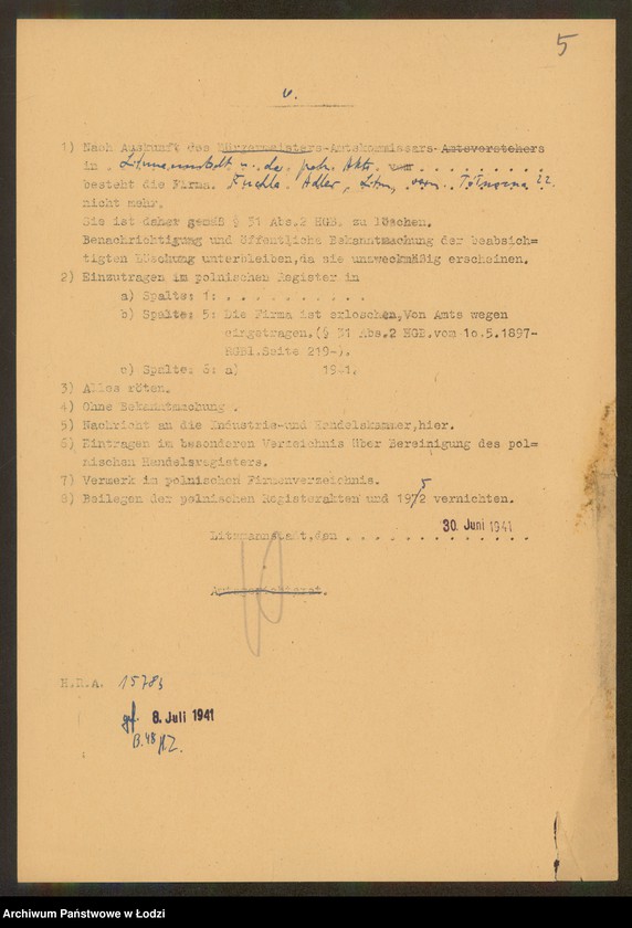 Obraz 7 z jednostki "Ruchla Adler – sprzedaż mięsa"