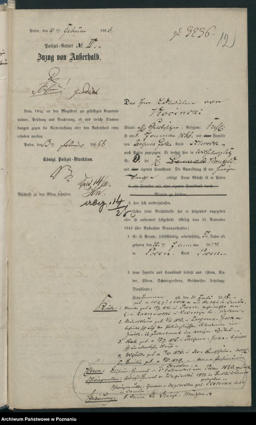 Obraz 16 z jednostki "A. betr. Wladislaus von Kosinski"