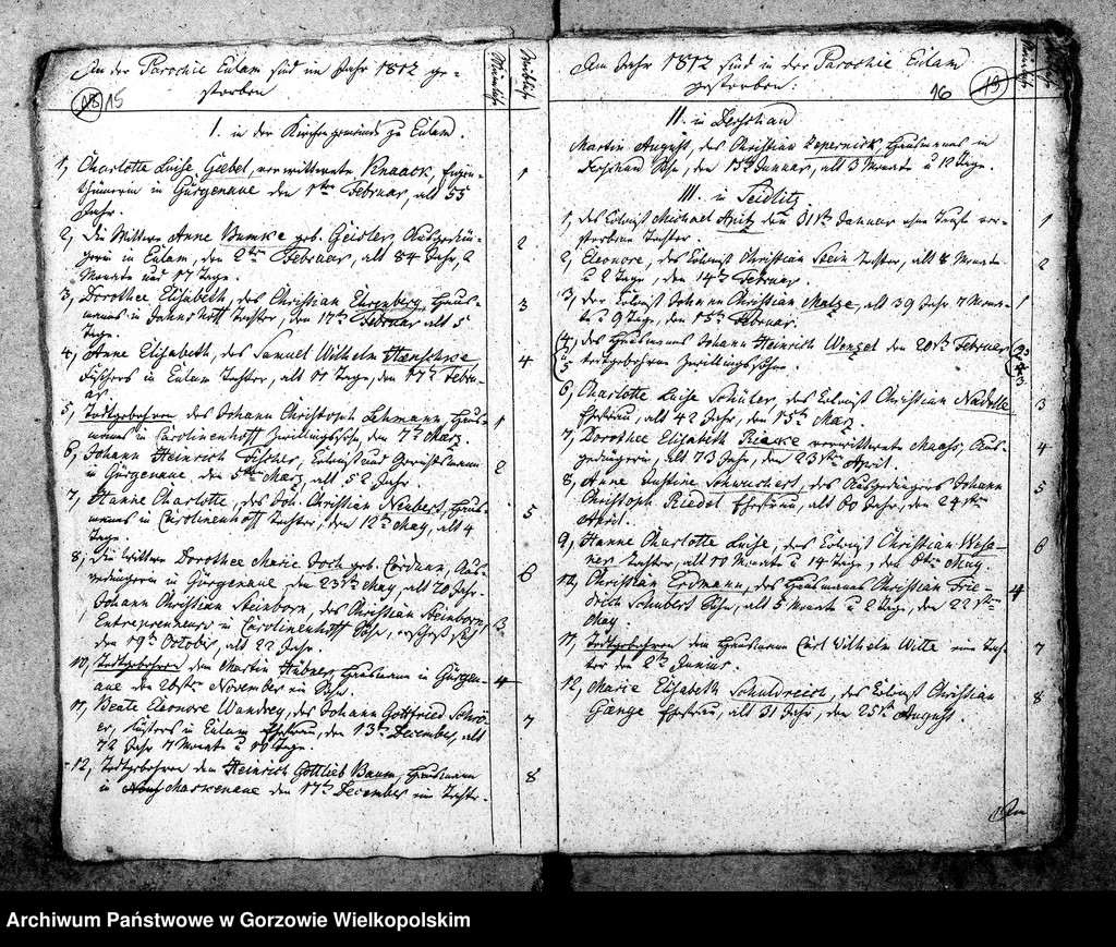 image.from.unit.number "Duplikate der Kirchenbücher von Parochie Eulam: Eulam (Ulim), Seidlitz (Siedlice), Egloffstein (Łagodzin), Friedrichsthal (Głożyna), Derschau (Dzierżów), Leopoldsfahrt (Stężyca), Rodenthal (Prądocin), Klementenschleuse (Strzegowa), Johannishof, Karlsthal (Gubiniec), Borchertsruhe, Meyershof (Kłodno), Karolinenhof, Neusoest (Nowy Dwór), Maskenaue, Borchertsfleiss, Gürgenaue (Niwica), Windmühle bei Eulam, Jahnshof."